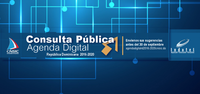 Planificación Consultas Publicas Agenda Digital RD 2016-2030